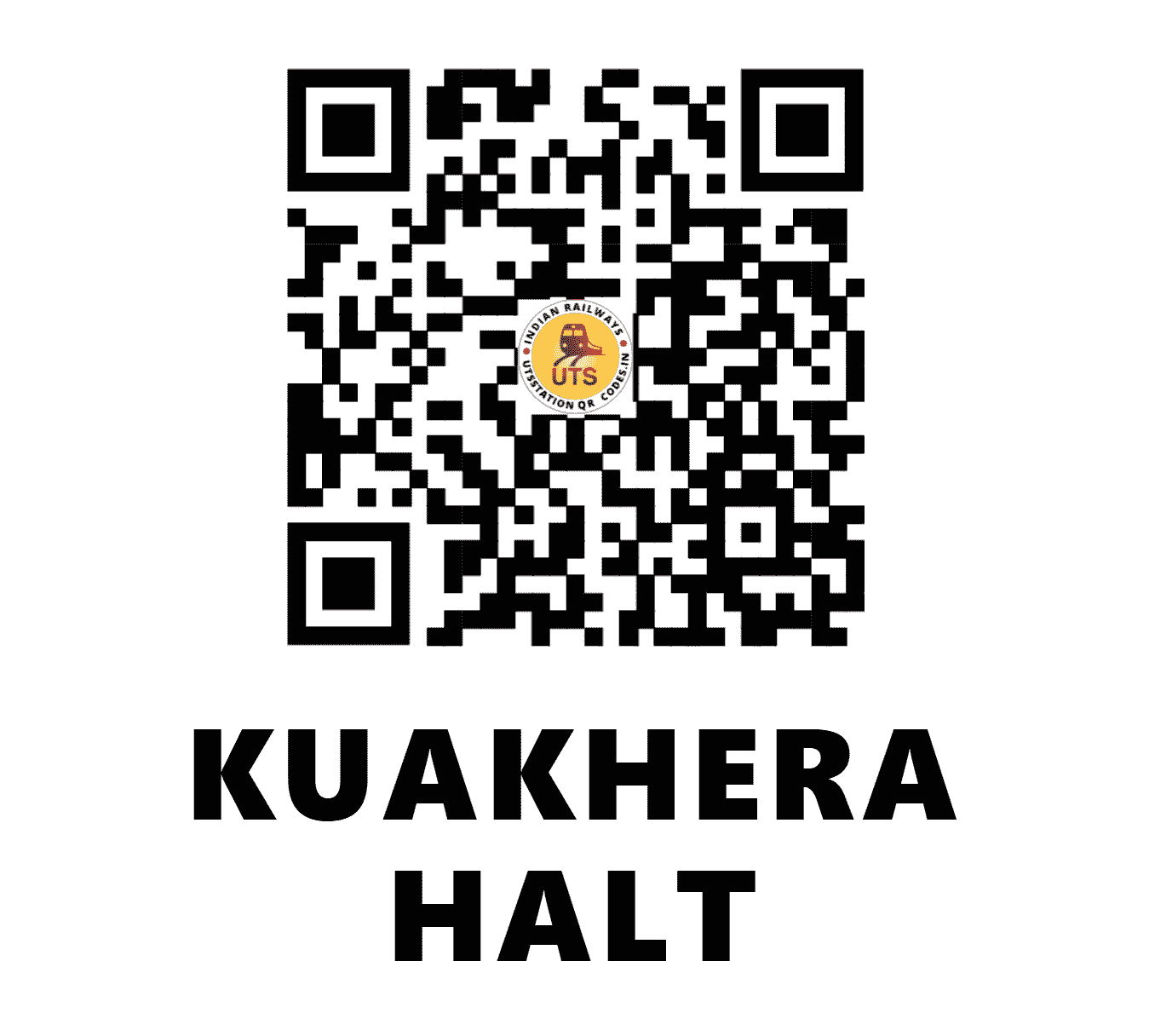 UTS QR Code for KUAKHERA HALT - KZS - NR (UTTAR PRADESH)
